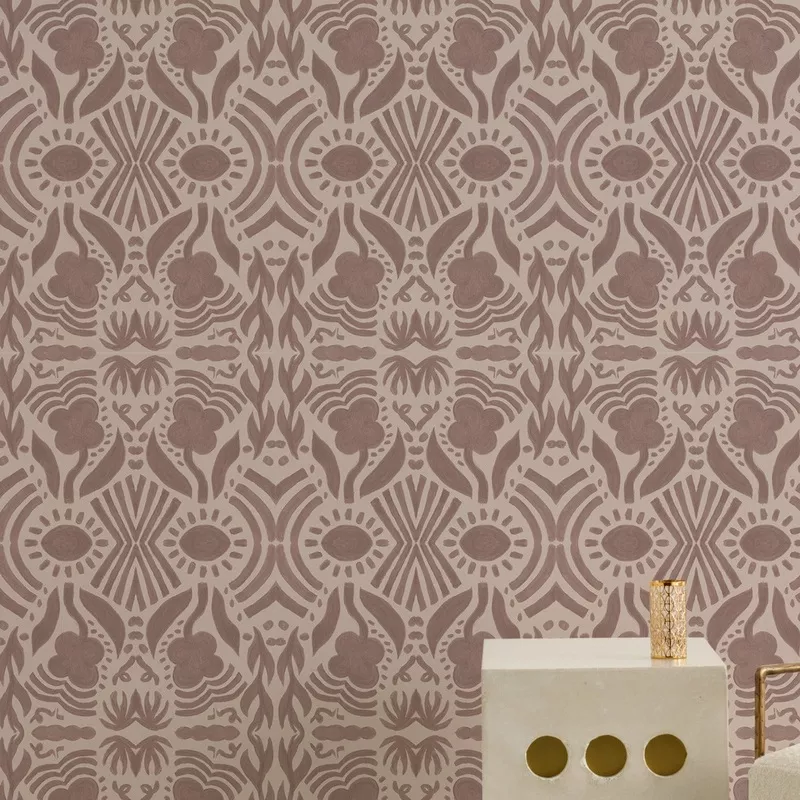 hermosa-mauve-wallcovering Hermosa Mauve Wallcovering