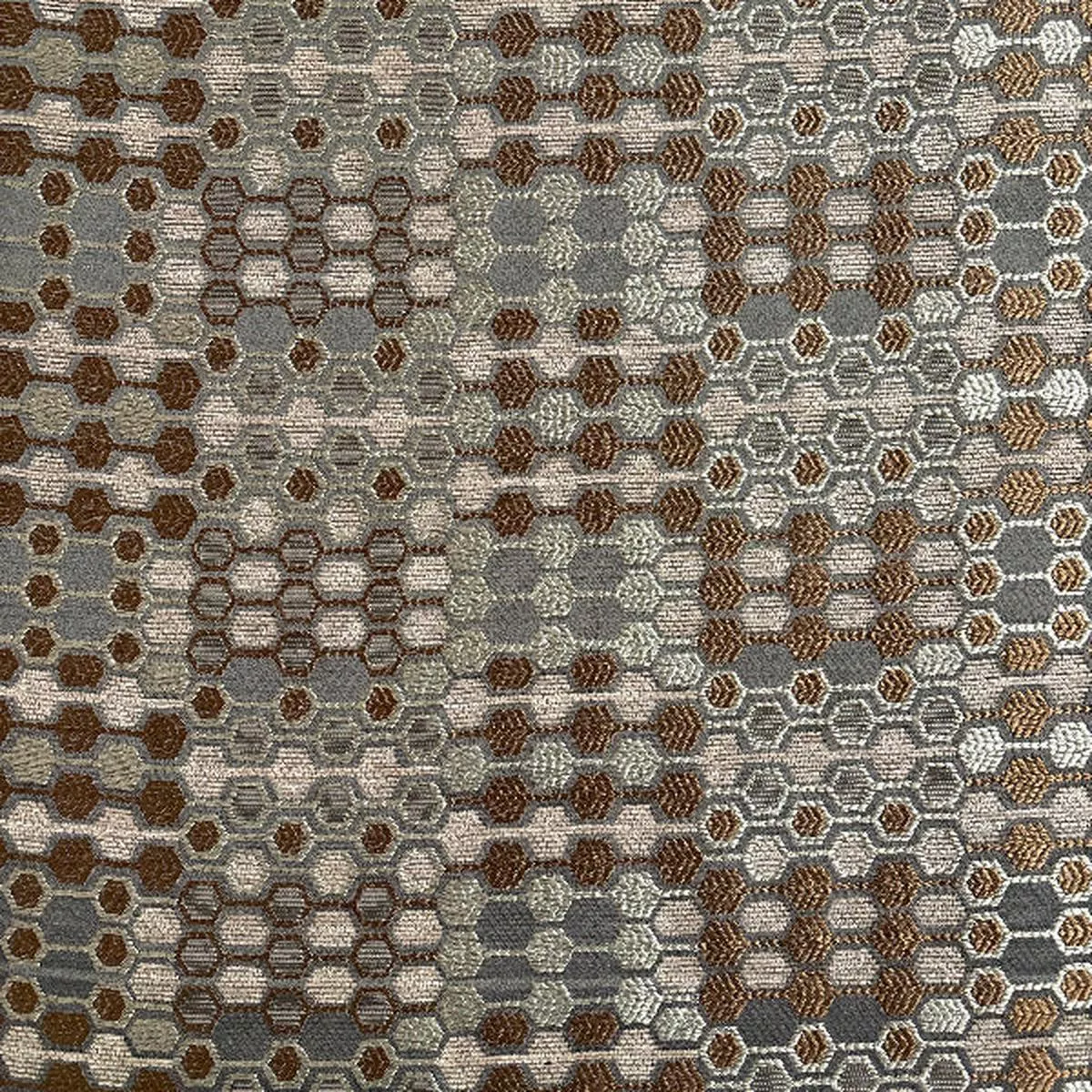 hexagon-pewter-upholstery-fabric Hexagon Pewter Upholstery Fabric