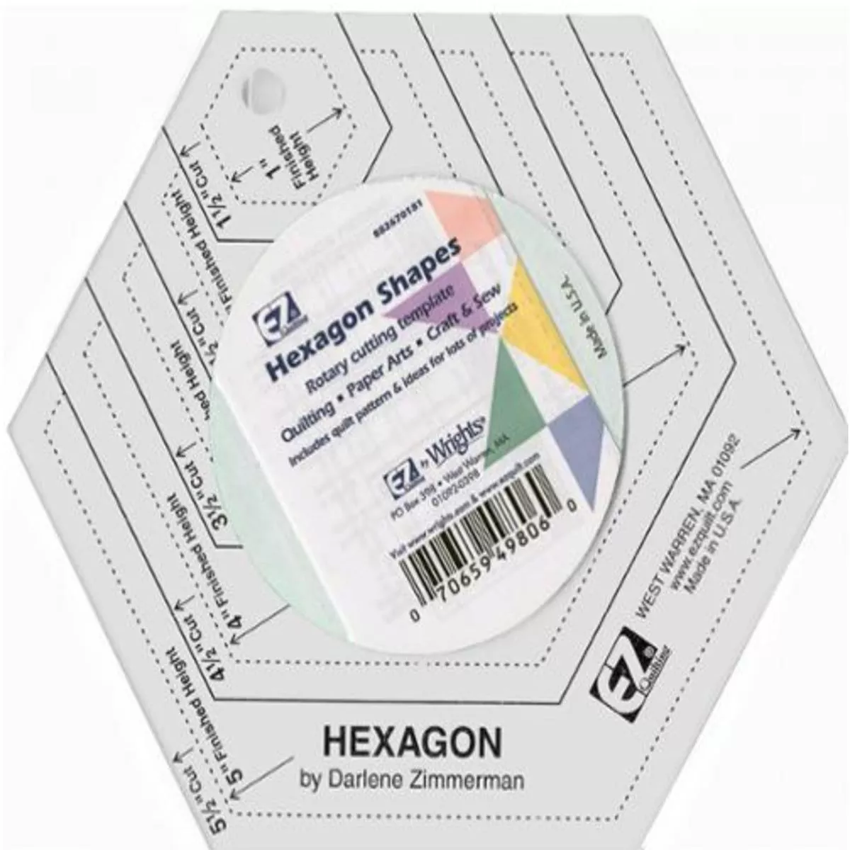 hexagon-template-shapes-by-ez-quilting Hexagon Template Shapes by EZ Quilting