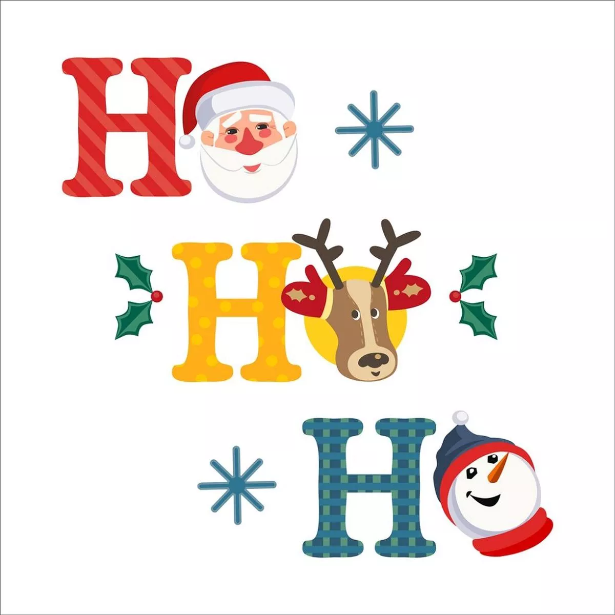 ho-ho-ho-fabric-panel-white Ho Ho Ho Fabric Panel – White