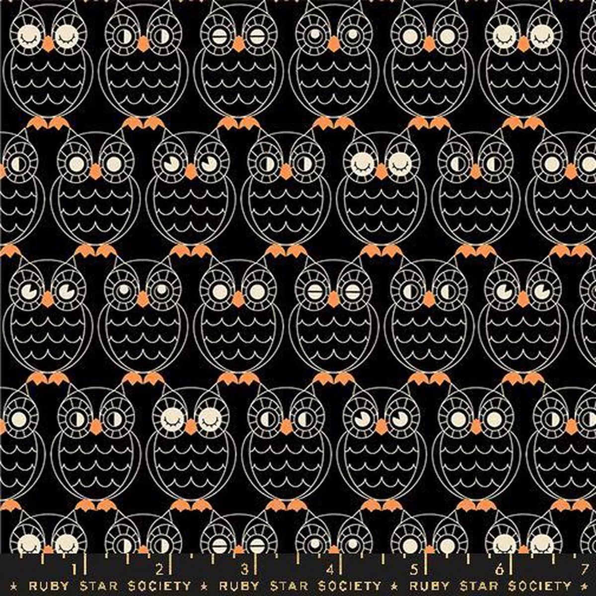 Hoos There Owls Black by Ruby Star Society