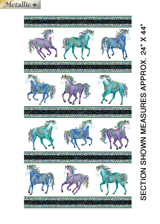 horsen-around-backing-white-multi-stripe Horsen Around Backing (White/Multi Stripe)