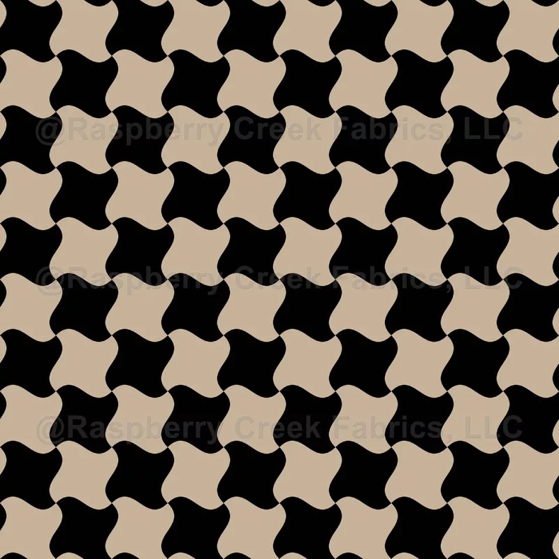 houndstooth-pattern-black-cream Houndstooth pattern, Black and Cream
