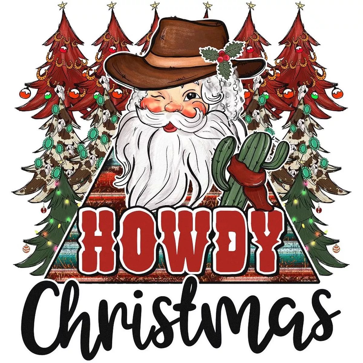 howdy-christmas-fabric-panel Howdy Christmas Fabric Panel