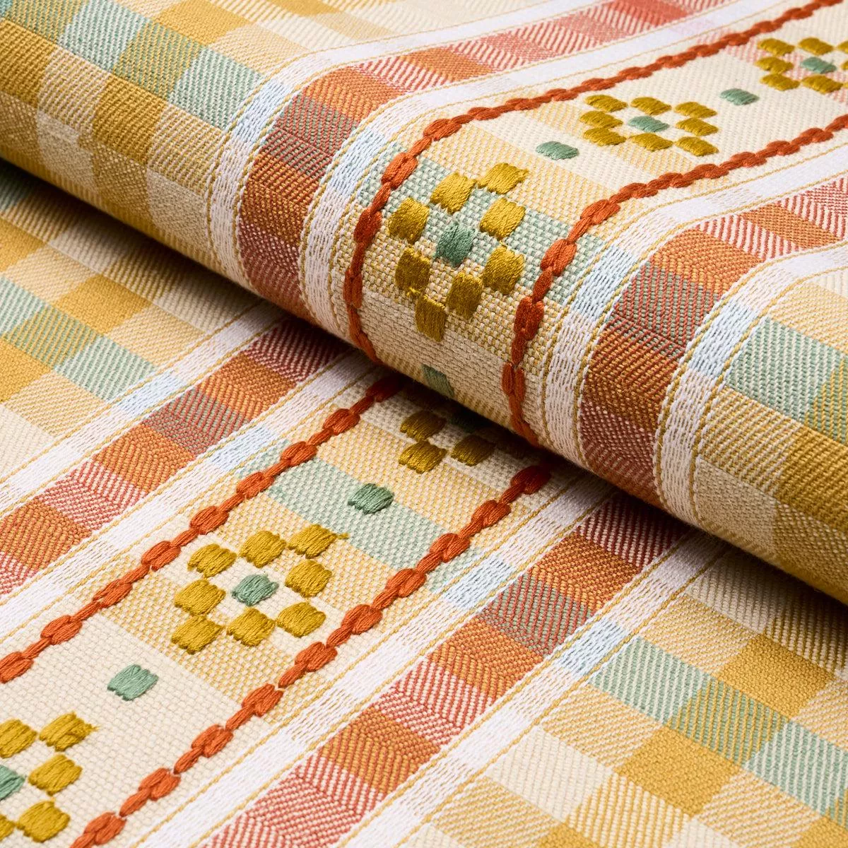 hutton-hand-woven-check-ochre-fabric Hutton Hand Woven Check Ochre Fabric