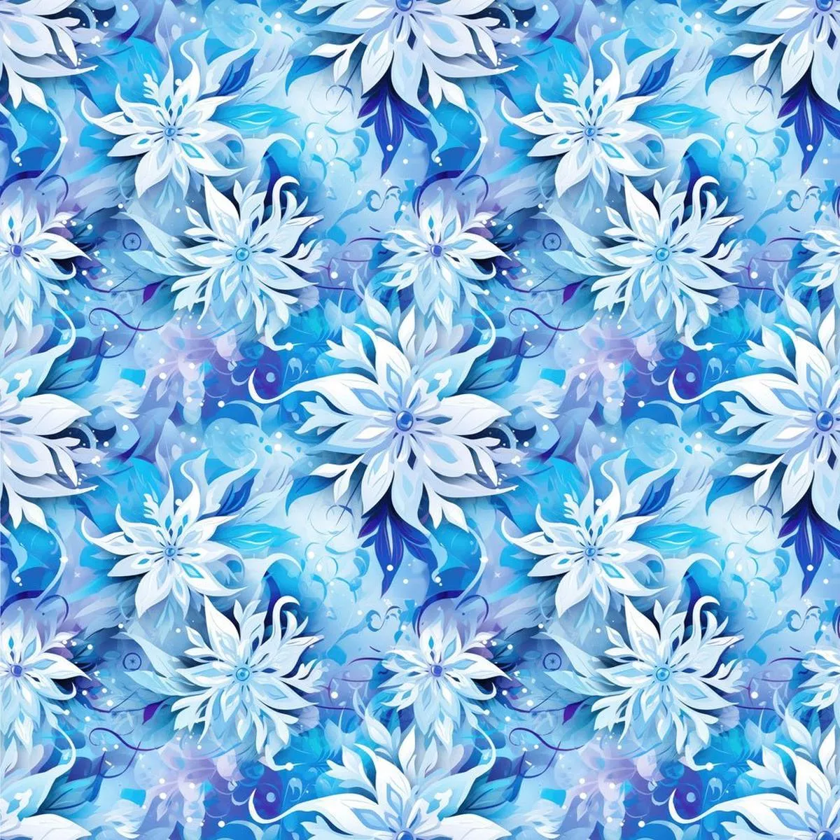 icy-flower-fabric Icy Flower Fabric