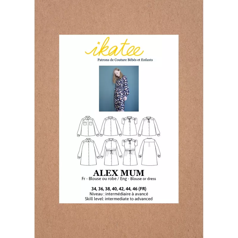 ikatee-alex-mum-dress-blouse-paper-sewing-pattern Ikatee – ALEX MUM Dress / Blouse Paper Sewing Pattern