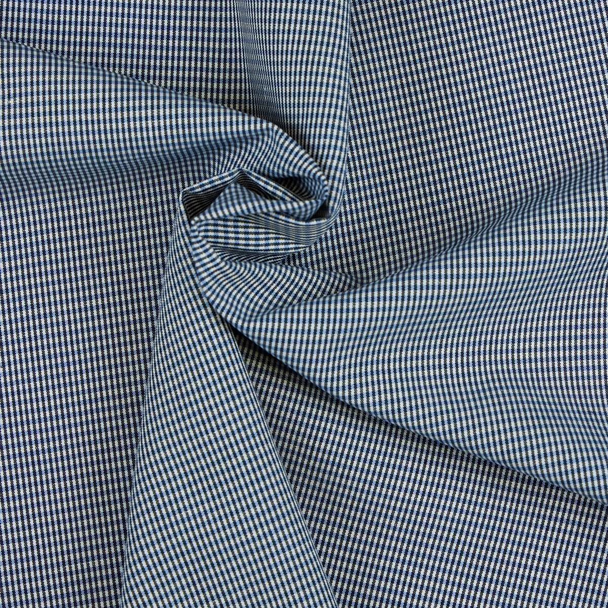 ila-blue-check-cotton-fabric Ila Blue Check Cotton Fabric
