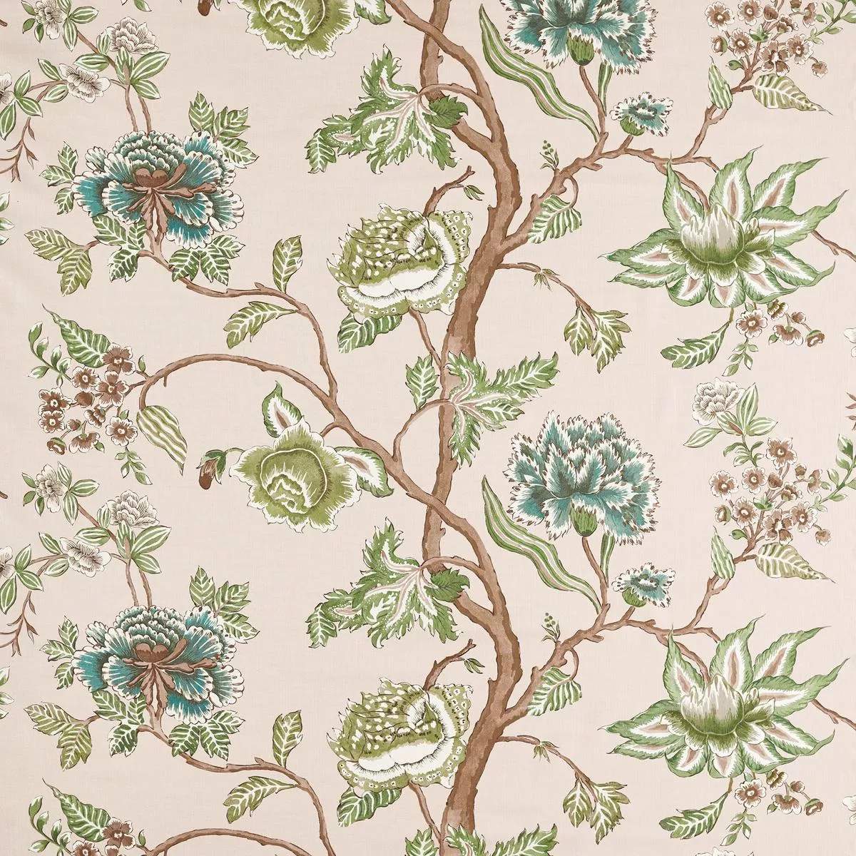 indienne-blush-forest-zamora-fabric-by-harlequin Indienne Blush/Forest Zamora Fabric by Harlequin
