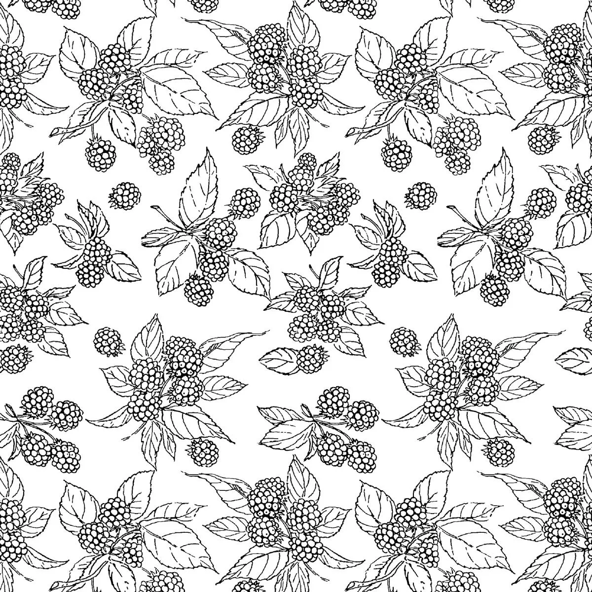 inked-orchard-black-white-fruit-fabric Inked Orchard – Black & White Fruit Fabric