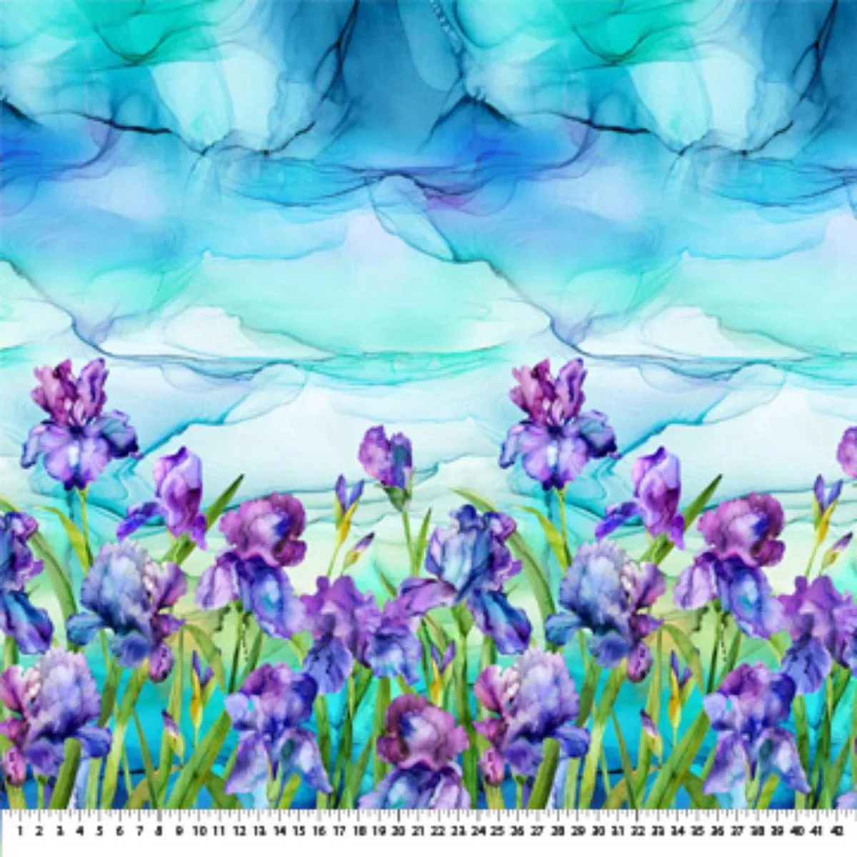 Iris Border Print by Edwards + Samra