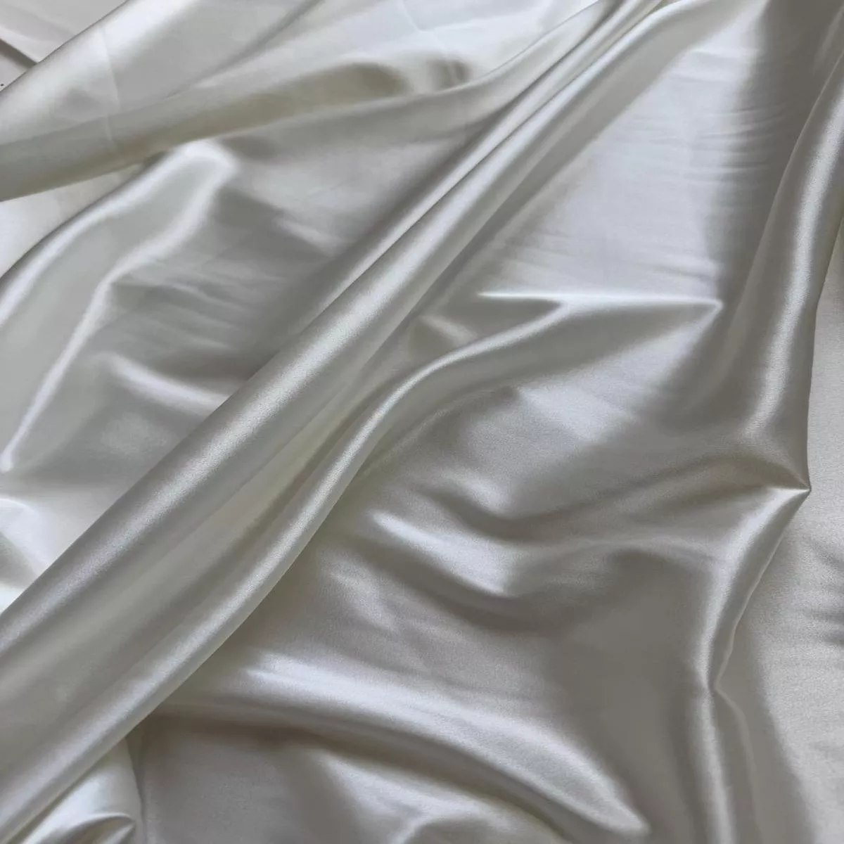 Ivory – 100% Silk Charmeuse Fabric 54″ width