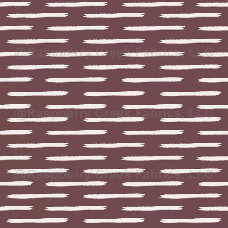 Ivory Lines on Dark Gray Red