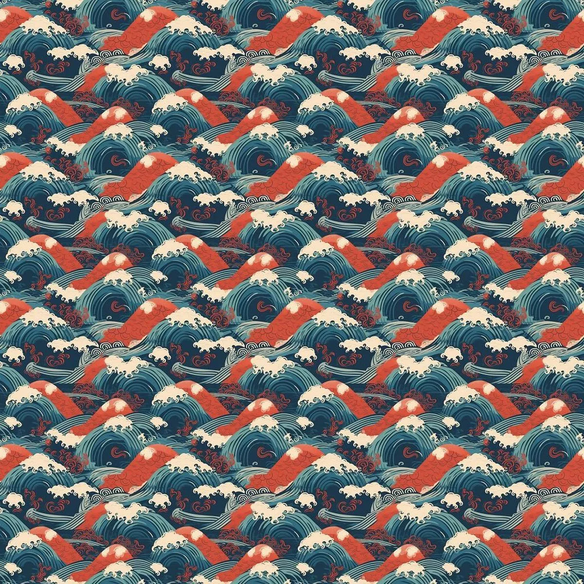 japanese-waves-3-fabric Japanese Waves #3 Fabric