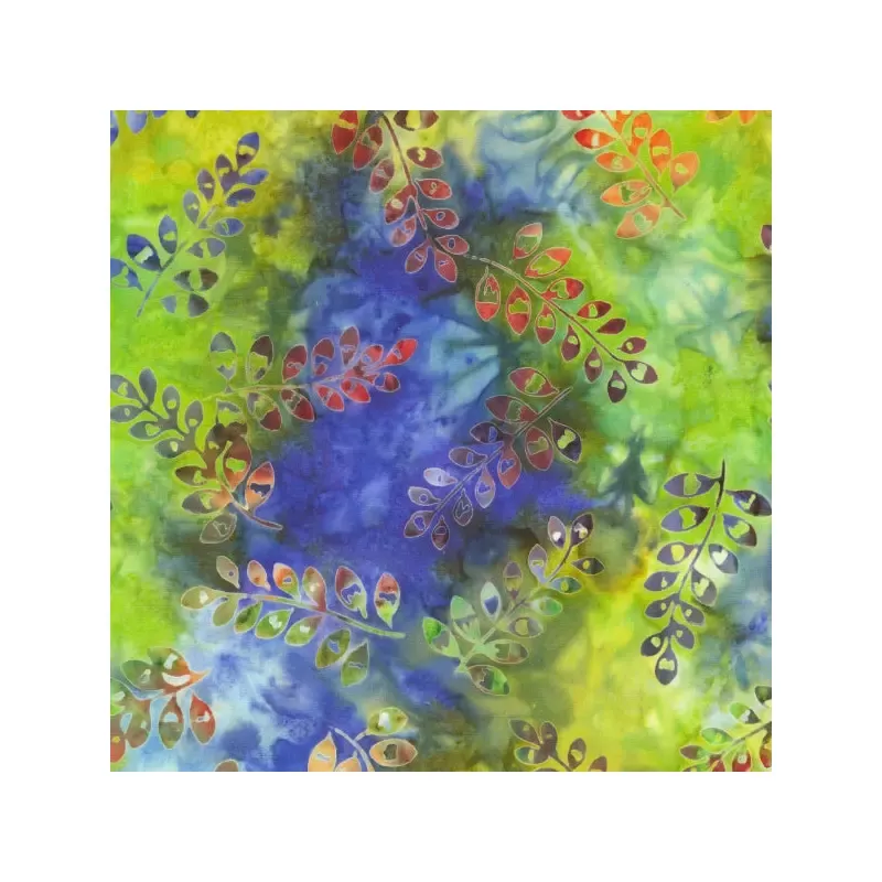 Jdj Prints Jacqueline de Jonge 333Q-2 Multi Bloom Batik Cotton