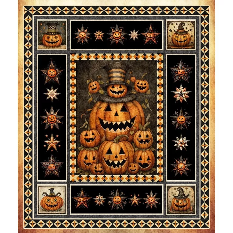 jeepers-creepers-panel-pumpkins-1-yard-panel-quilting-treasures Jeepers Creepers Panel-Pumpkins-1 yard Panel-Quilting Treasures