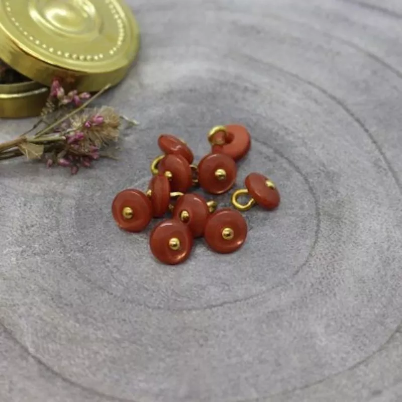 Jewel Buttons – Chestnut – Atelier Brunette