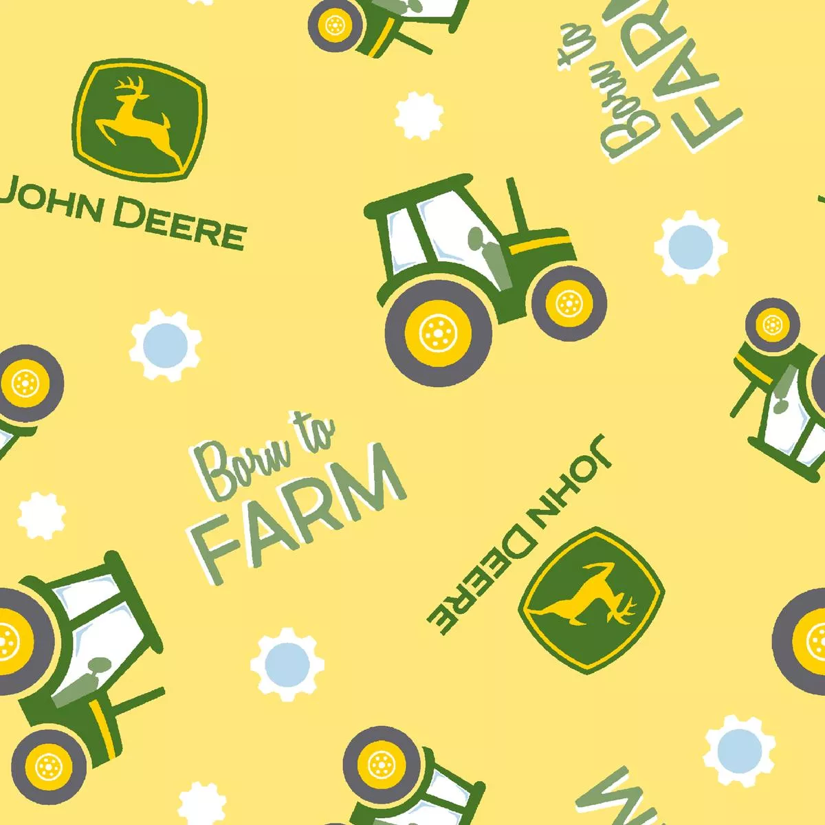john-deere-farm-fresh-yellow-tractor-fabric John Deere – Farm Fresh – Yellow Tractor Fabric