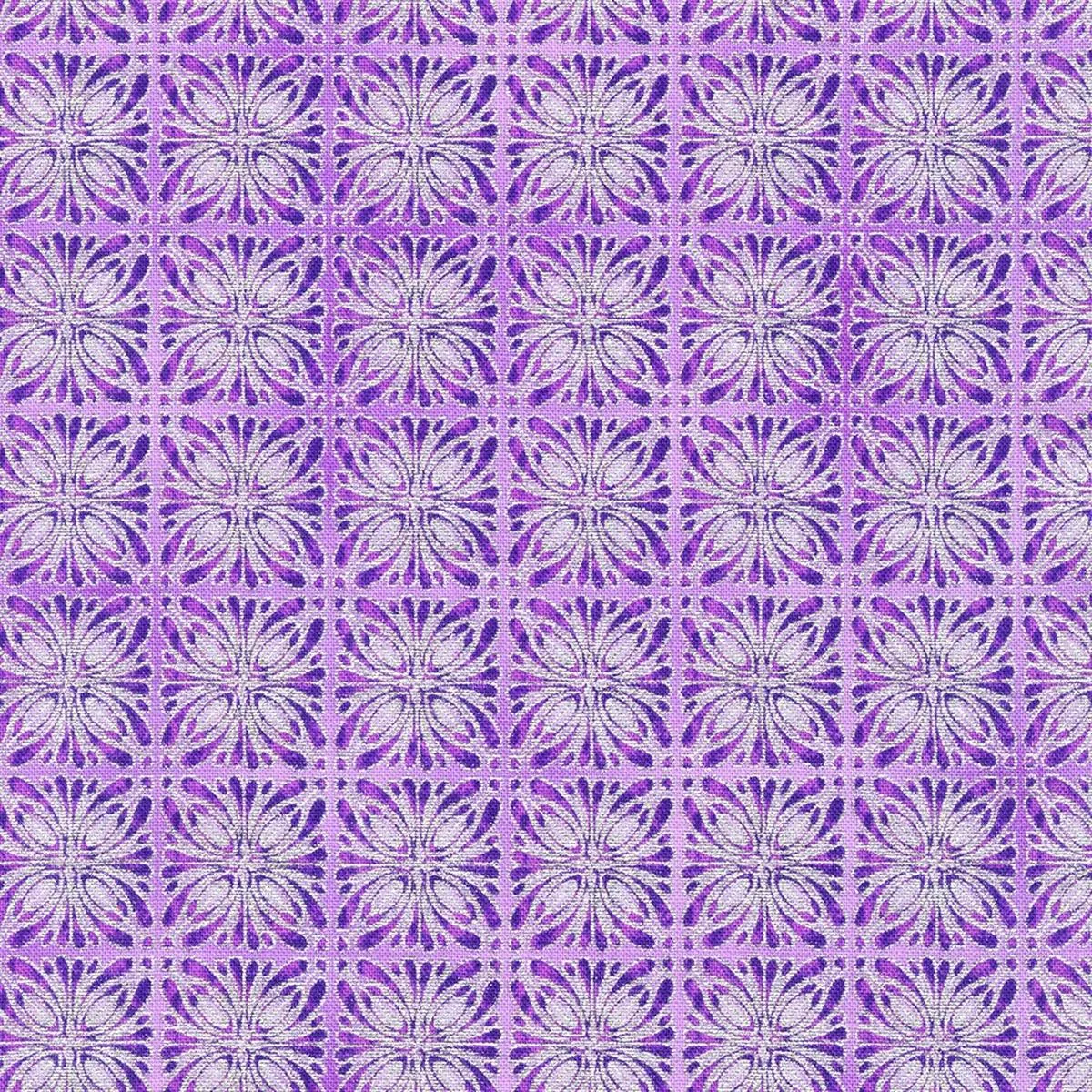 Joli Bijou – Tile Amethyst Metallic Yardage