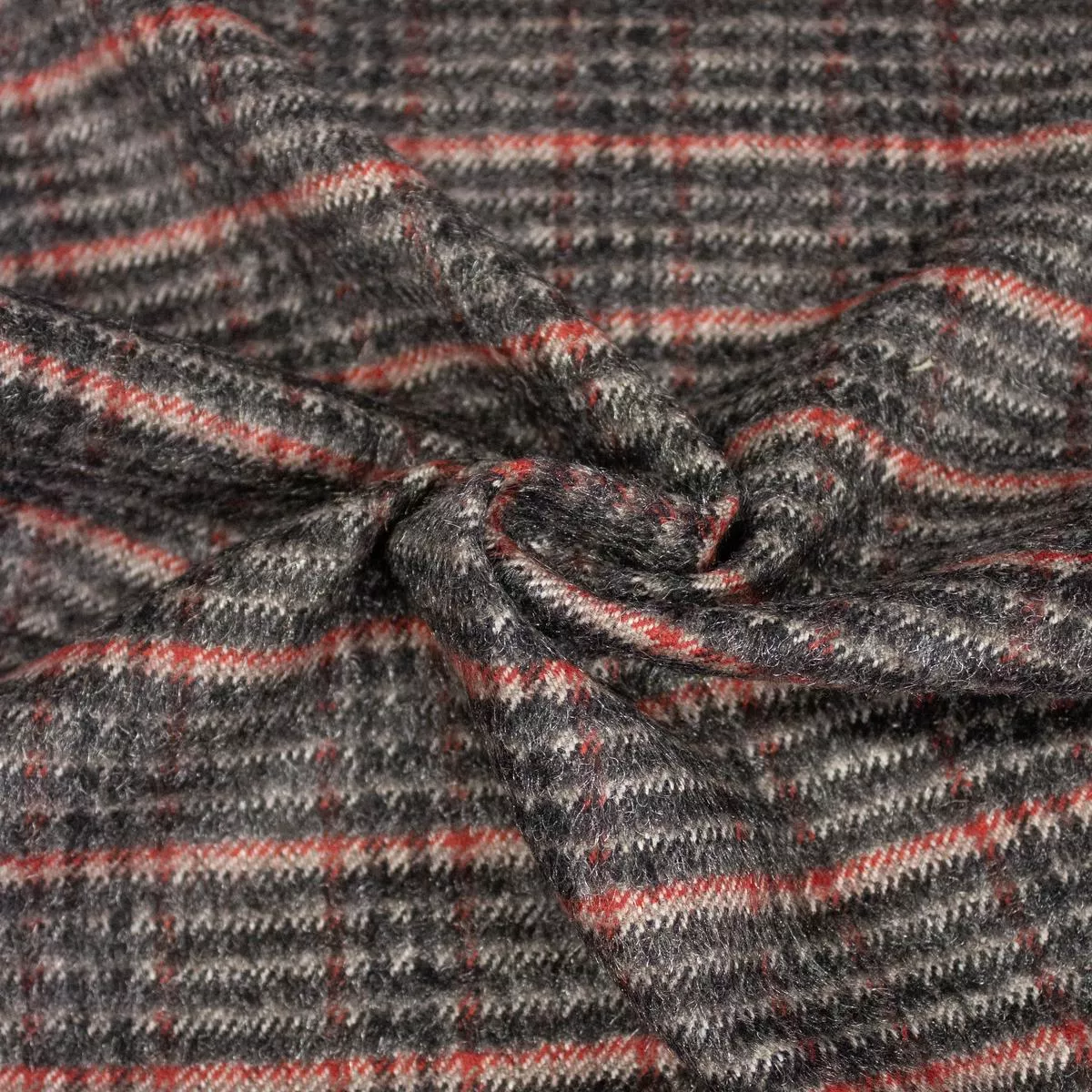 jona-grey-check-wool-blend-fabric Jona Grey Check Wool Blend Fabric