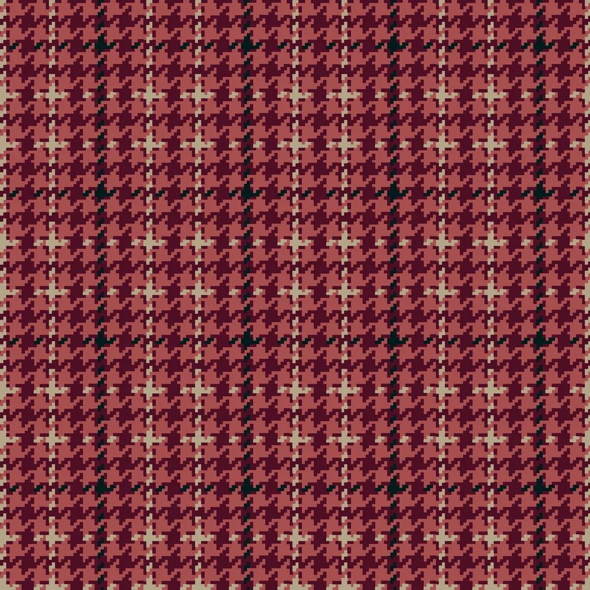 joyful-houndstooth-on-burgundy-fabric Joyful Houndstooth on Burgundy Fabric