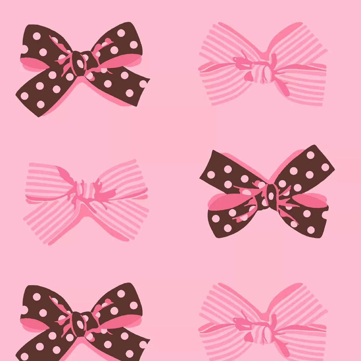 July Bow in Cocoa Fabric