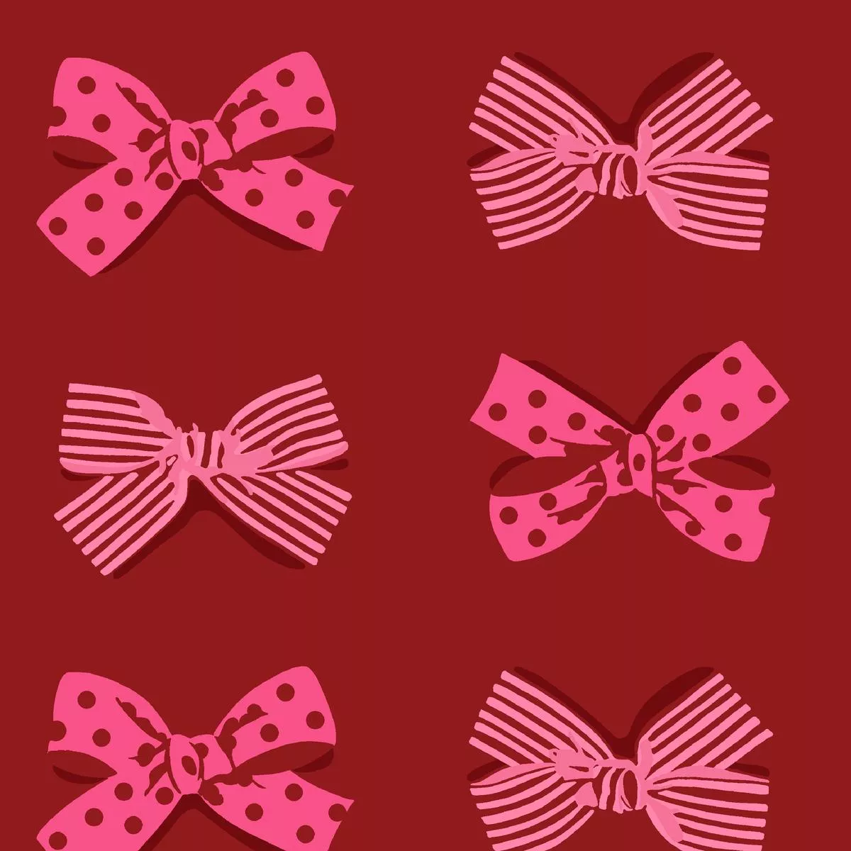 july-bow-in-crimson-fabric July Bow in Crimson Fabric