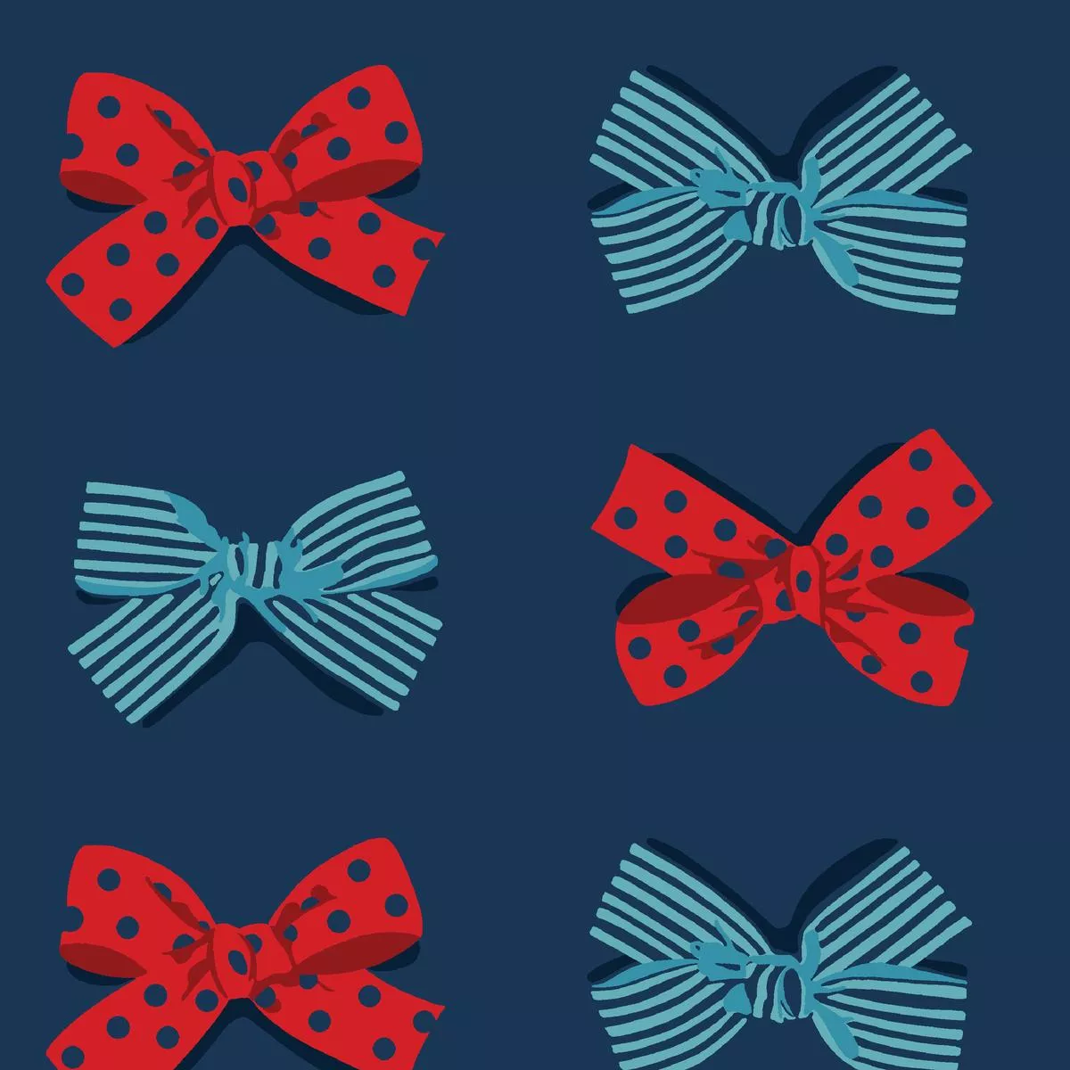 july-bow-in-nautical-fabric July Bow in Nautical Fabric