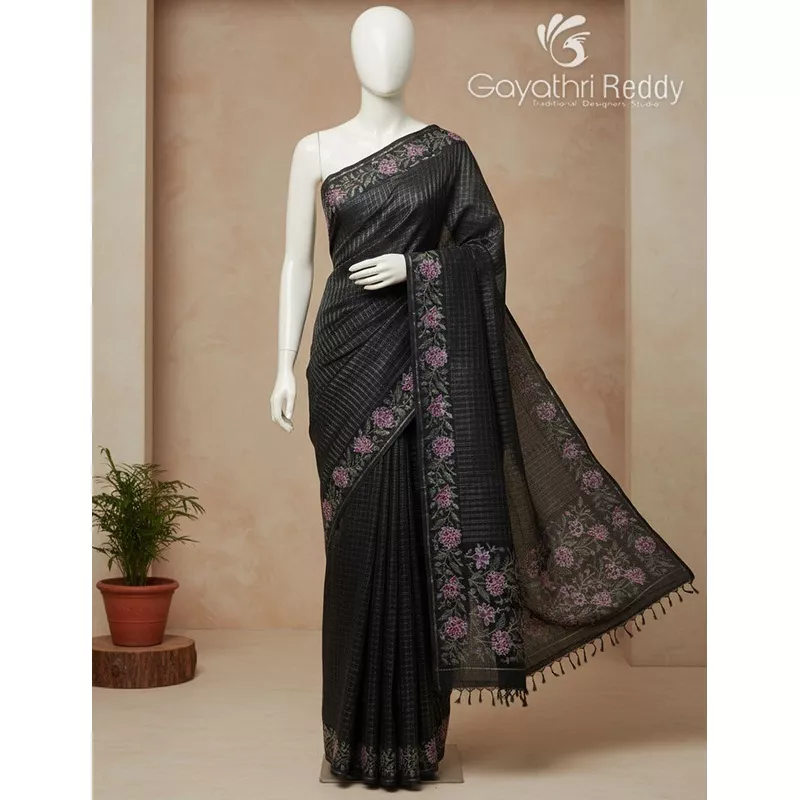khadi-silk-work-saree-ksw78 KHADI SILK WORK SAREE-KSW78