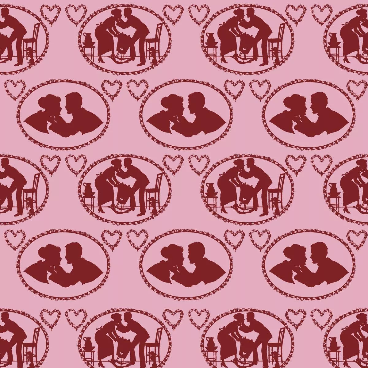 kisses-on-blush-fabric Kisses on Blush Fabric