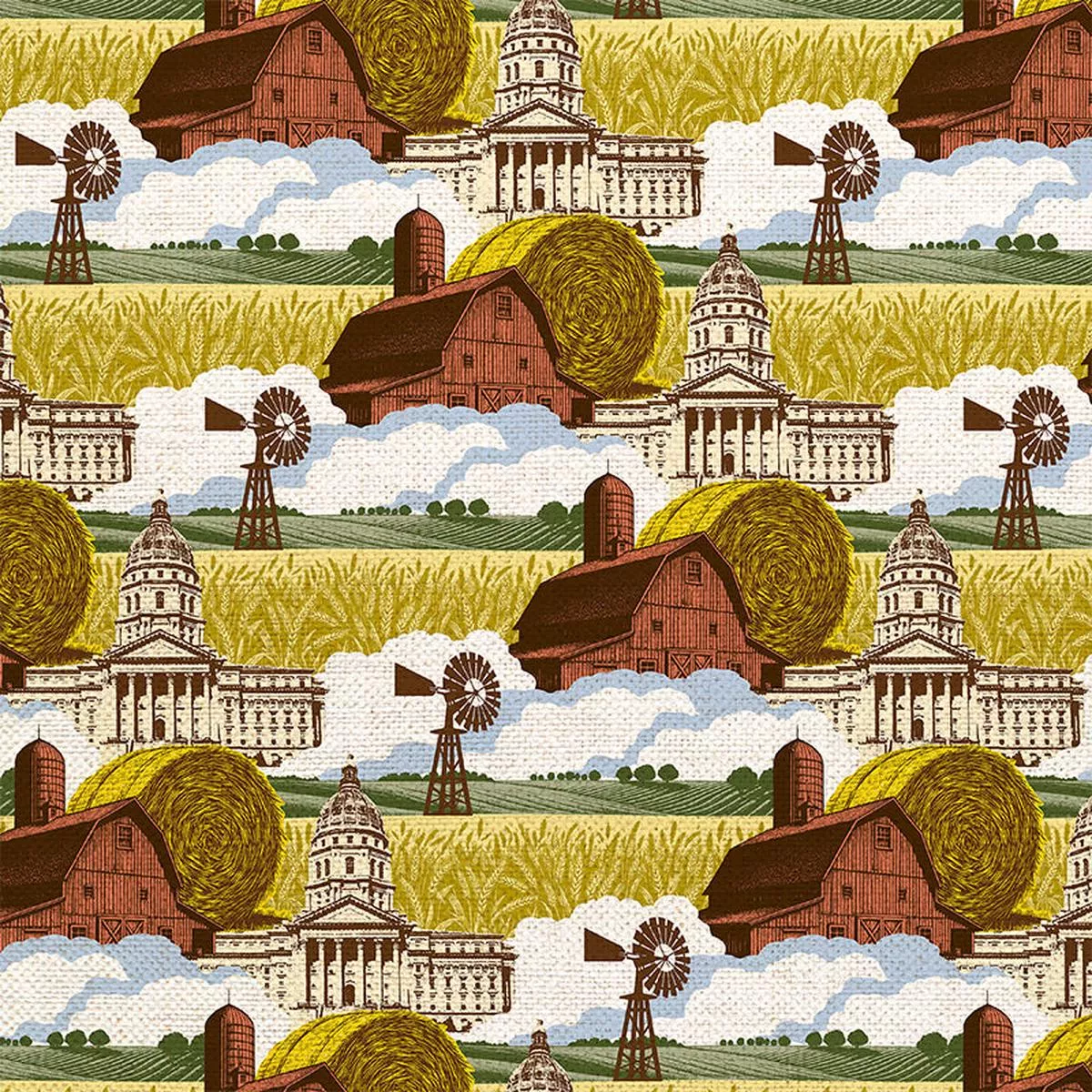 landmarks-kansas-organic-canvas Landmarks – Kansas – Organic Canvas