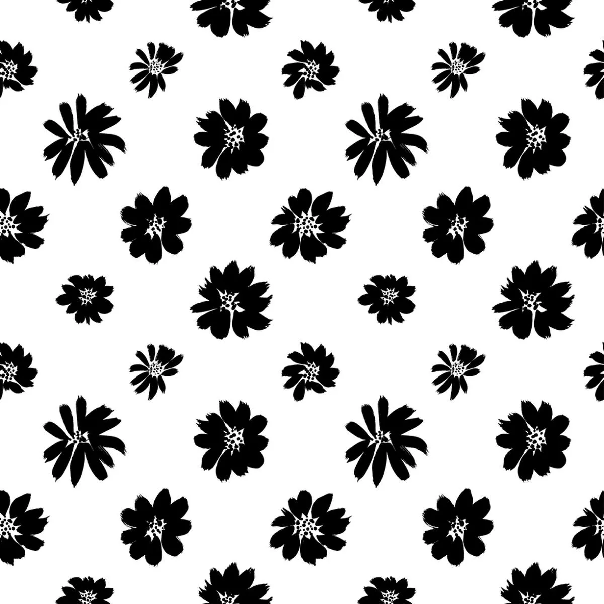 large-brushed-flowers-fabric Large Brushed Flowers Fabric
