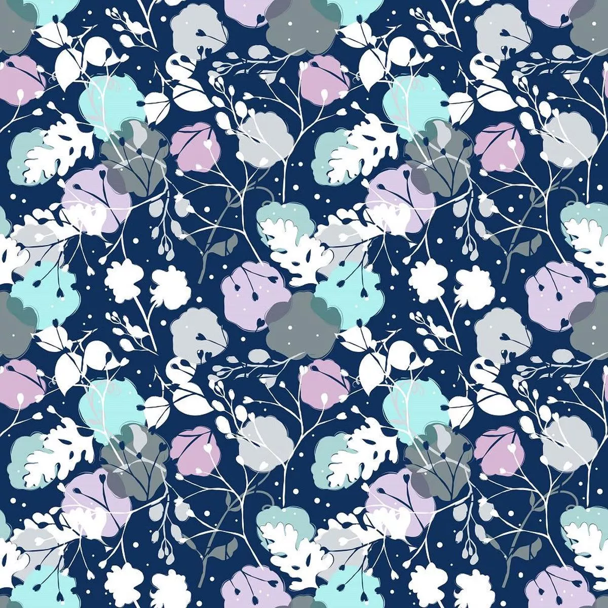 leaves-pattern-7-fabric Leaves Pattern #7 Fabric
