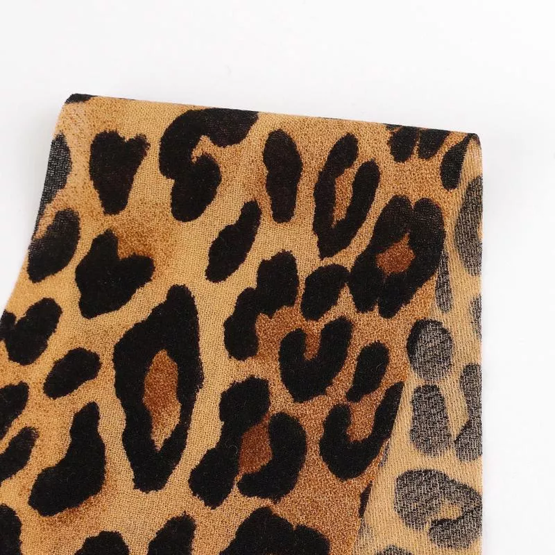 leopard-tissue-crepe-viscose-brown Leopard Tissue Crepe Viscose – Brown