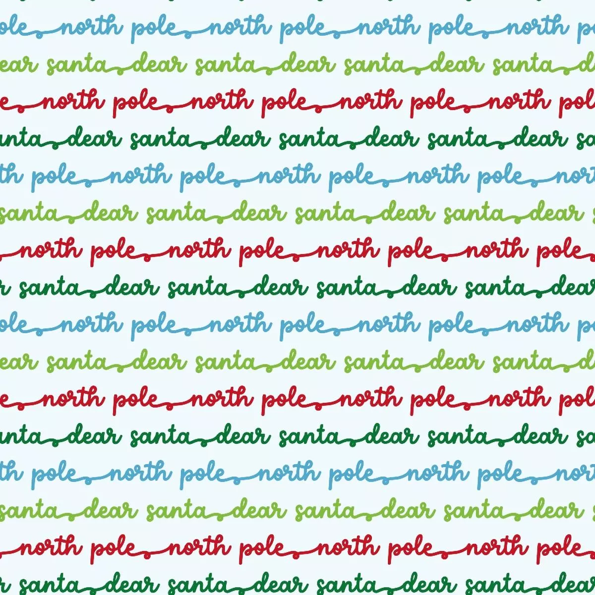 Letters to Santa Pattern 8 Quilting Cotton Fabric