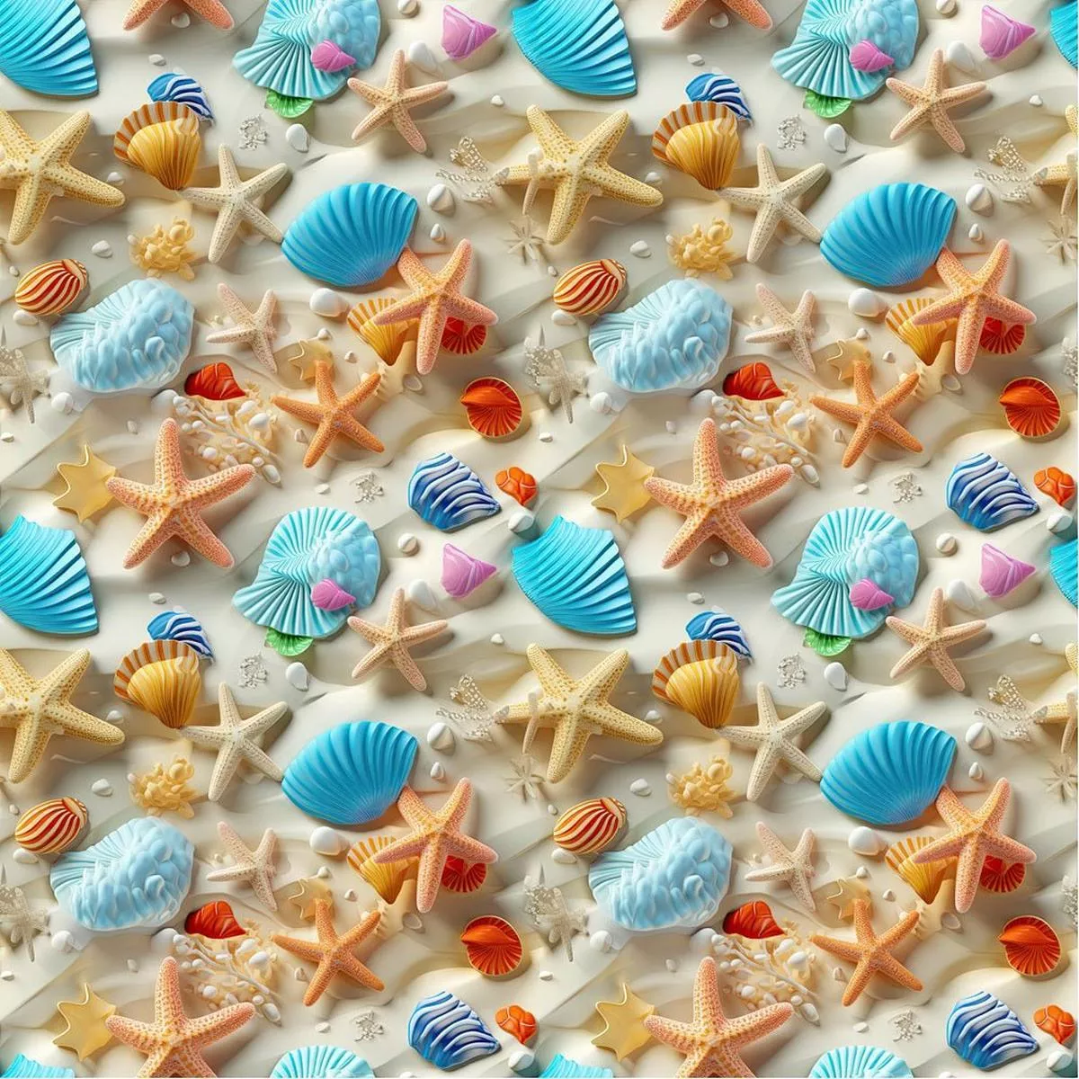 life-is-better-at-beach-pattern-3-fabric Life Is Better at the Beach Pattern #3 Fabric