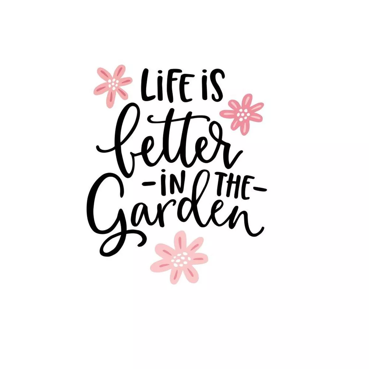 life-is-better-in-garden-fabric-panel-pink Life Is Better In The Garden Fabric Panel – Pink
