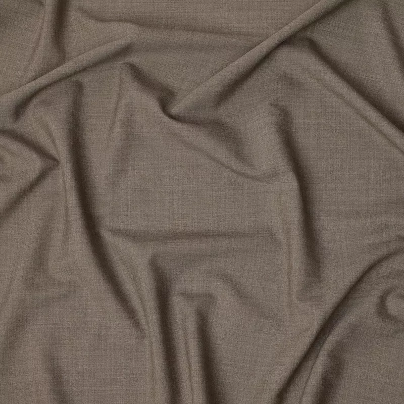 light-brown-premium-superfine-blended-wool-suiting-fabric-subtle-textured-solid- Light Brown Premium Superfine Blended Wool Suiting Fabric, Subtle Textured Solid Design, Width 150 cms, Made in India-D26768