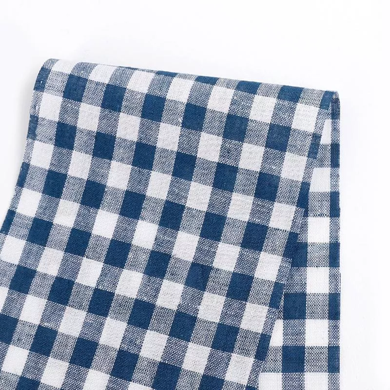 lightweight-linen-cotton-gingham-marine Lightweight Linen/Cotton Gingham – Marine