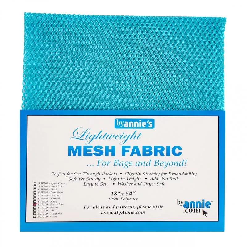 lightweight-mesh-fabric-parrot-blue-sup209-pblu Lightweight Mesh Fabric Parrot Blue SUP209-PBLU