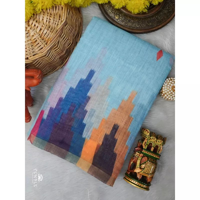 linen-cotton-saree-ttds3038 Linen Cotton Saree | TTDS3038