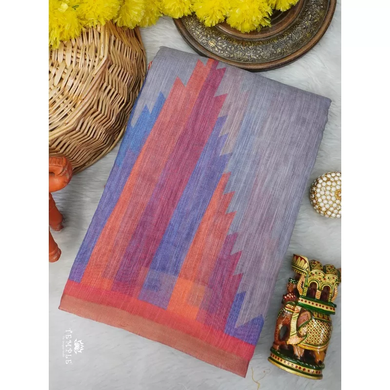 linen-cotton-saree-ttds3046 Linen Cotton Saree | TTDS3046
