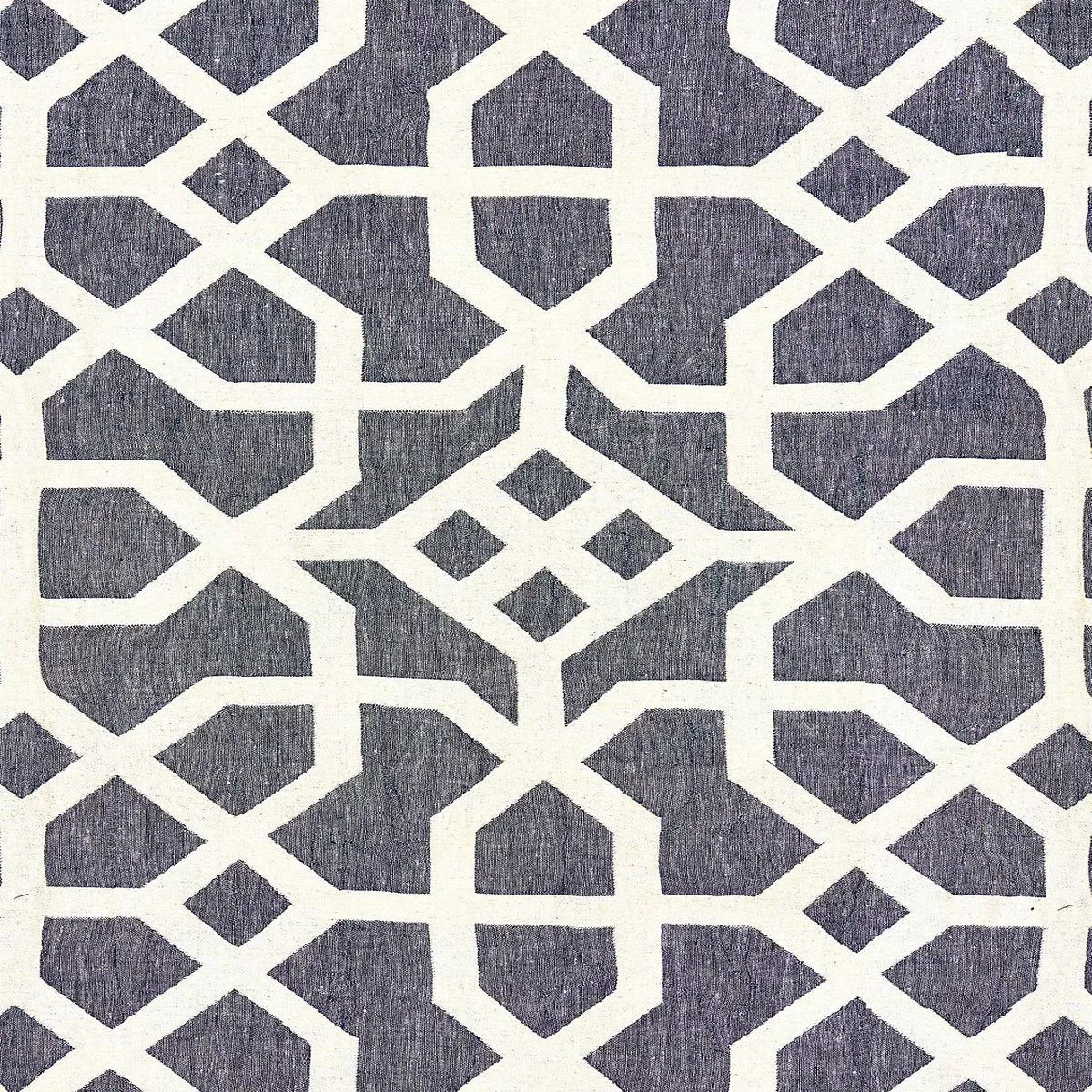linen-lattice-indigo-greige-by-scalamandre-fabric Linen Lattice – Indigo & Greige by Scalamandre Fabric