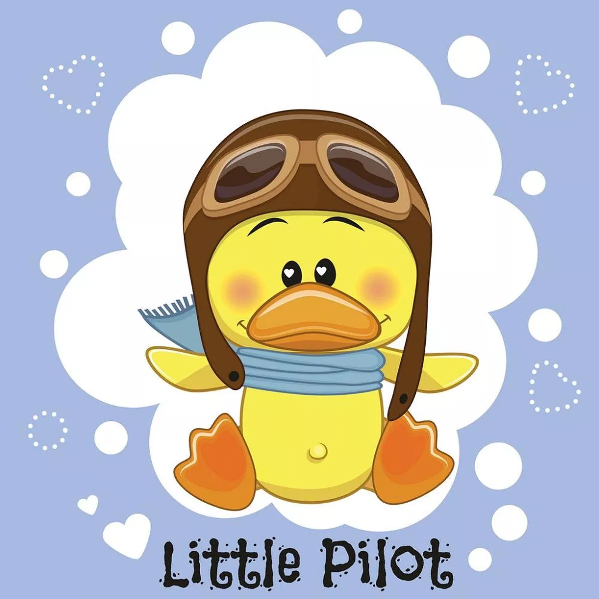 little-pilot-duck-fabric-panel Little Pilot Duck Fabric Panel
