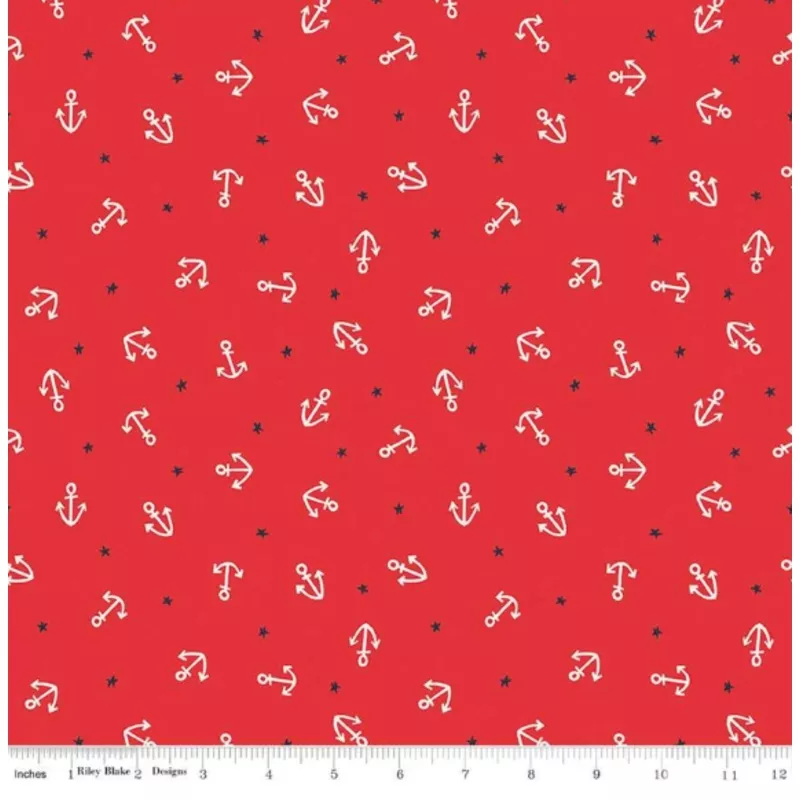 lost-at-sea-starfish-anchors-red Lost at Sea | Starfish and Anchors Red