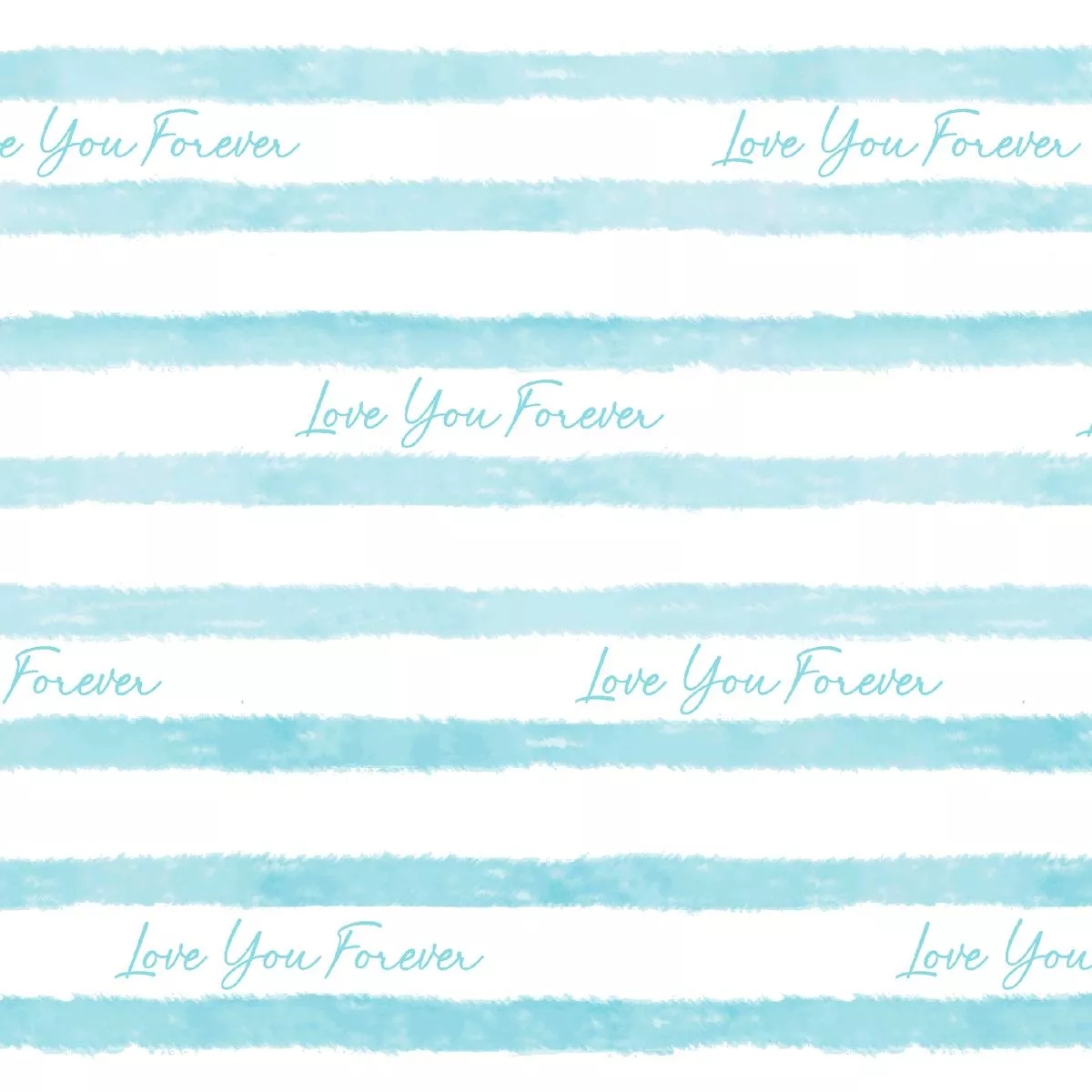 love-you-forever-blue-stripes-fabric Love You Forever Blue Stripes Fabric