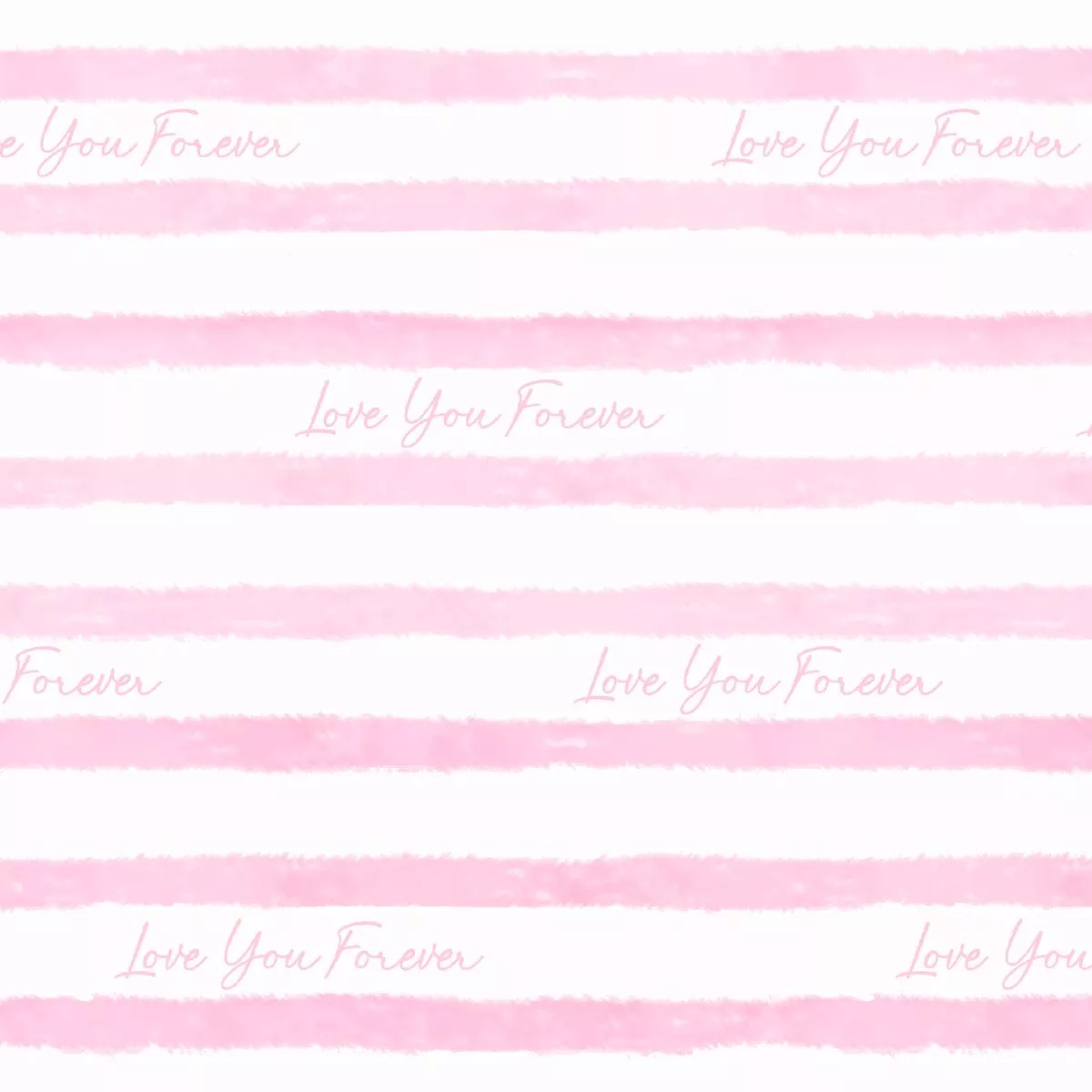love-you-forever-pink-stripes-fabric Love You Forever Pink Stripes Fabric