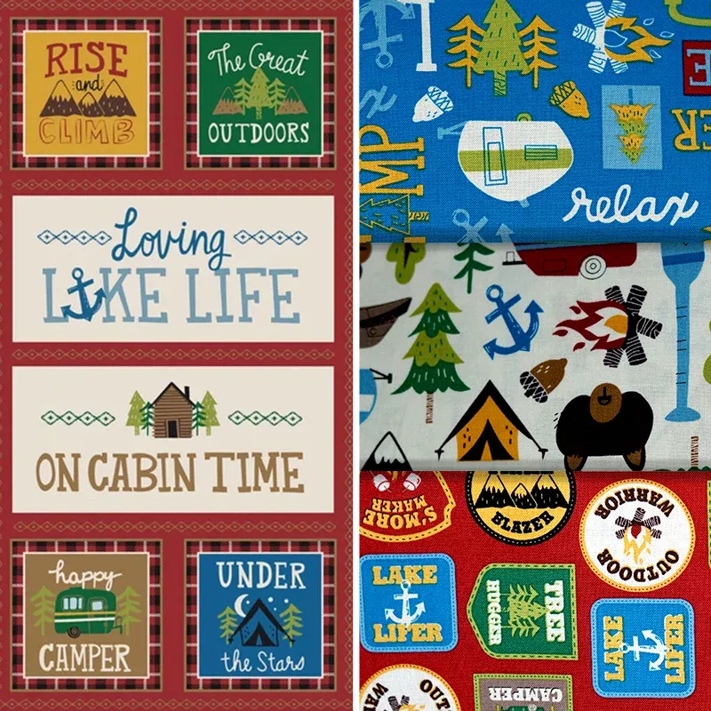 Loving Camp Life - 44/45" - 100% Cotton