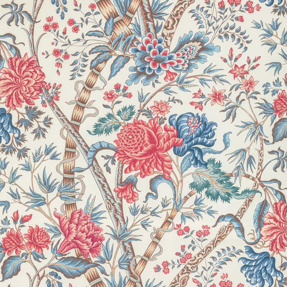 luberon-print-red-blue-fabric Luberon Print Red/Blue Fabric