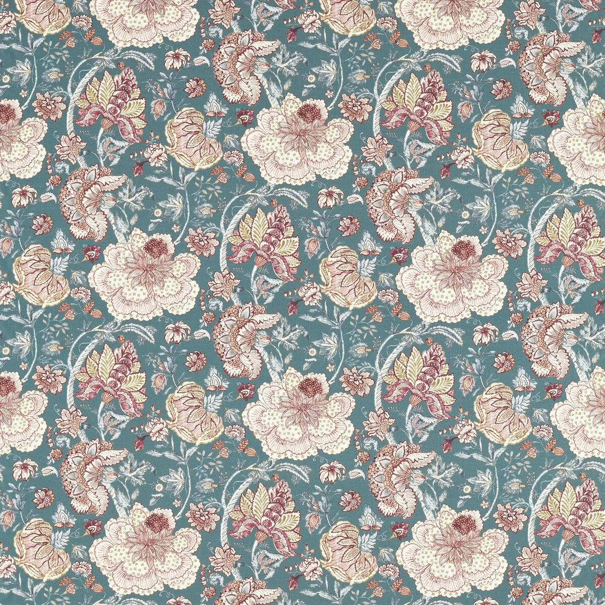 Lucienne Teal Fabric